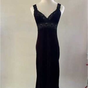 Betsey Johnson Black Lace Chemise Dress